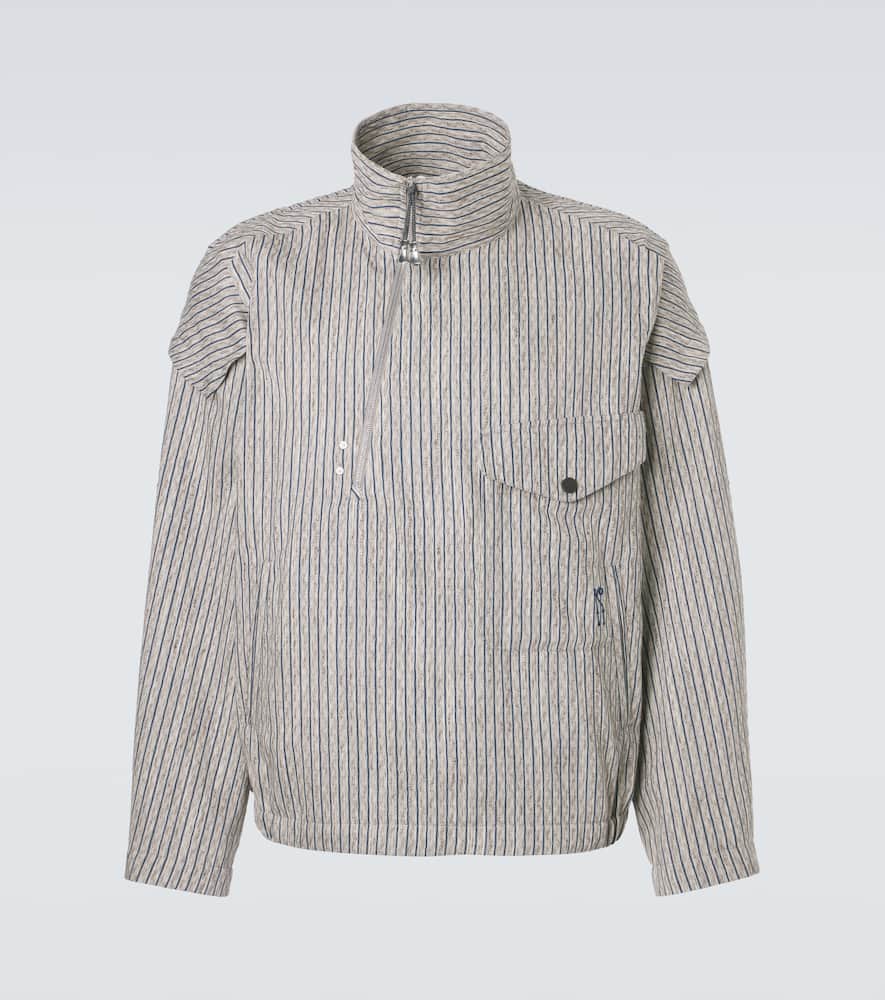 Farkas cotton and linen-blend jacket