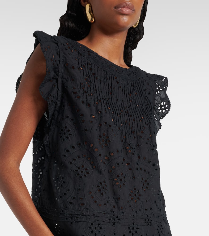 Broderie anglaise cotton top