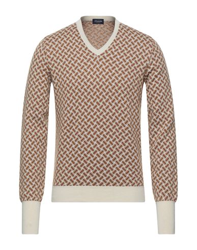 Man Sweater Beige Size 46 Cashmere