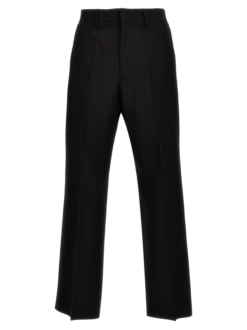 Black Flat Front Pants
