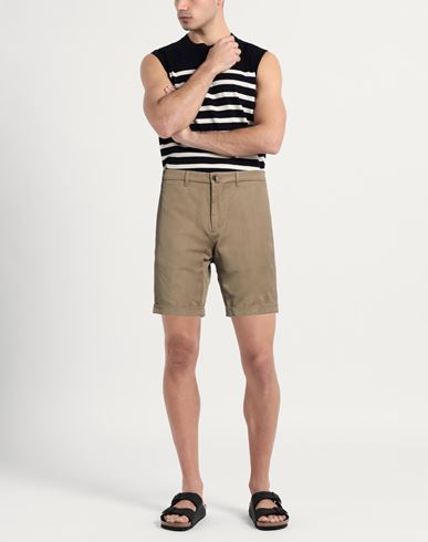Man Shorts & Bermuda Shorts Khaki Size 28 Cotton, Linen