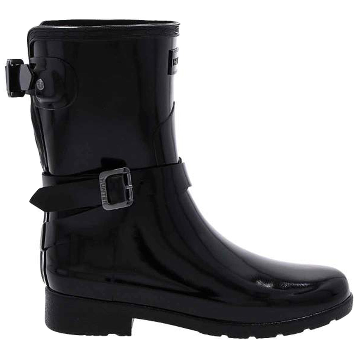 Hunter Refined Gloss Rubber Adjustable Women's Short Wellington Boots