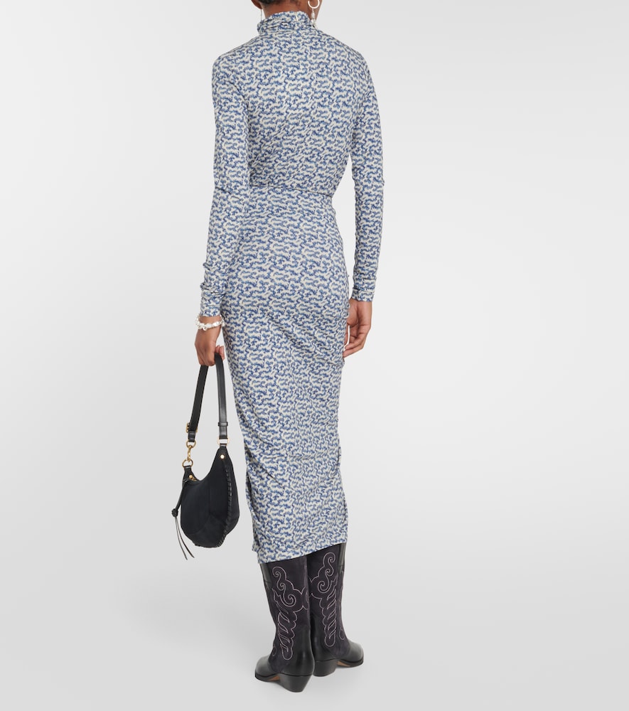 Jeldia printed jersey midi skirt