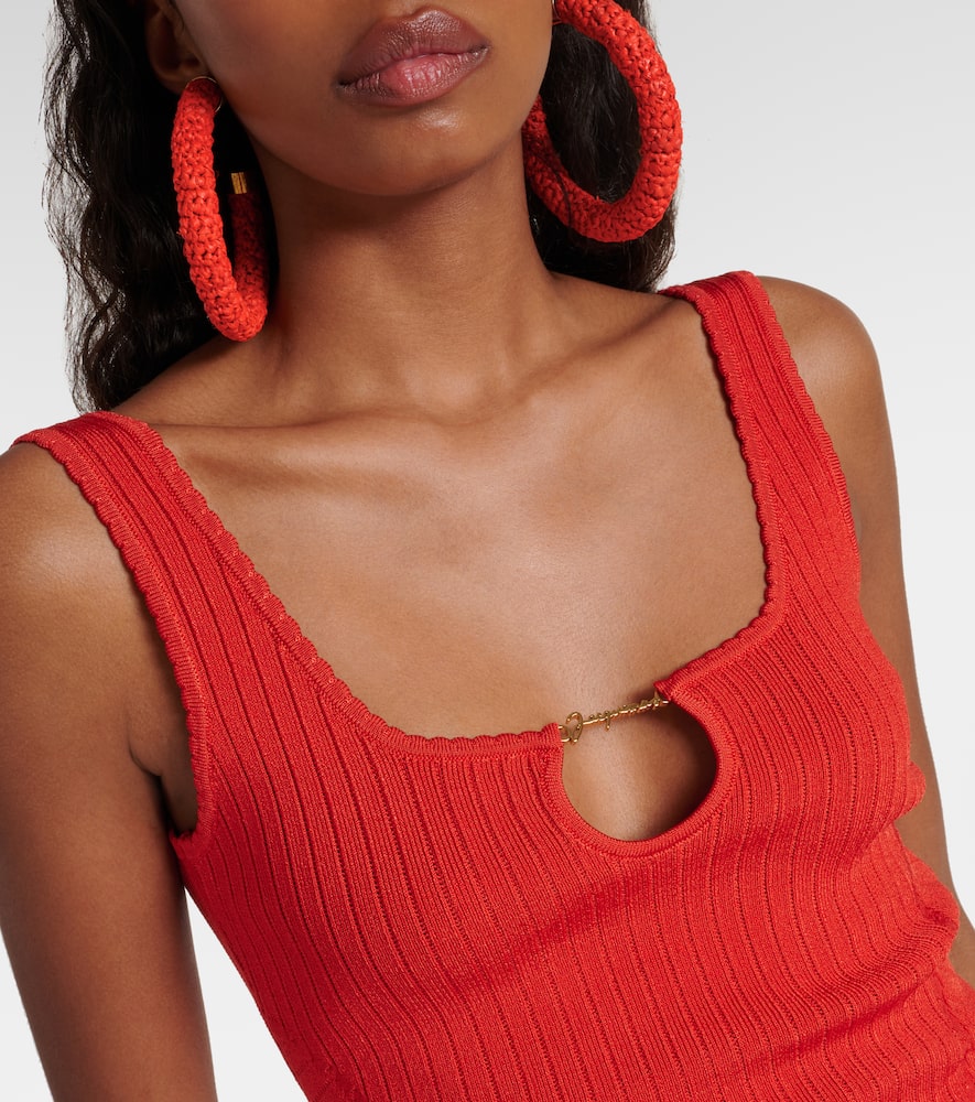 La Mini Robe Sierra ribbed-knit minidress