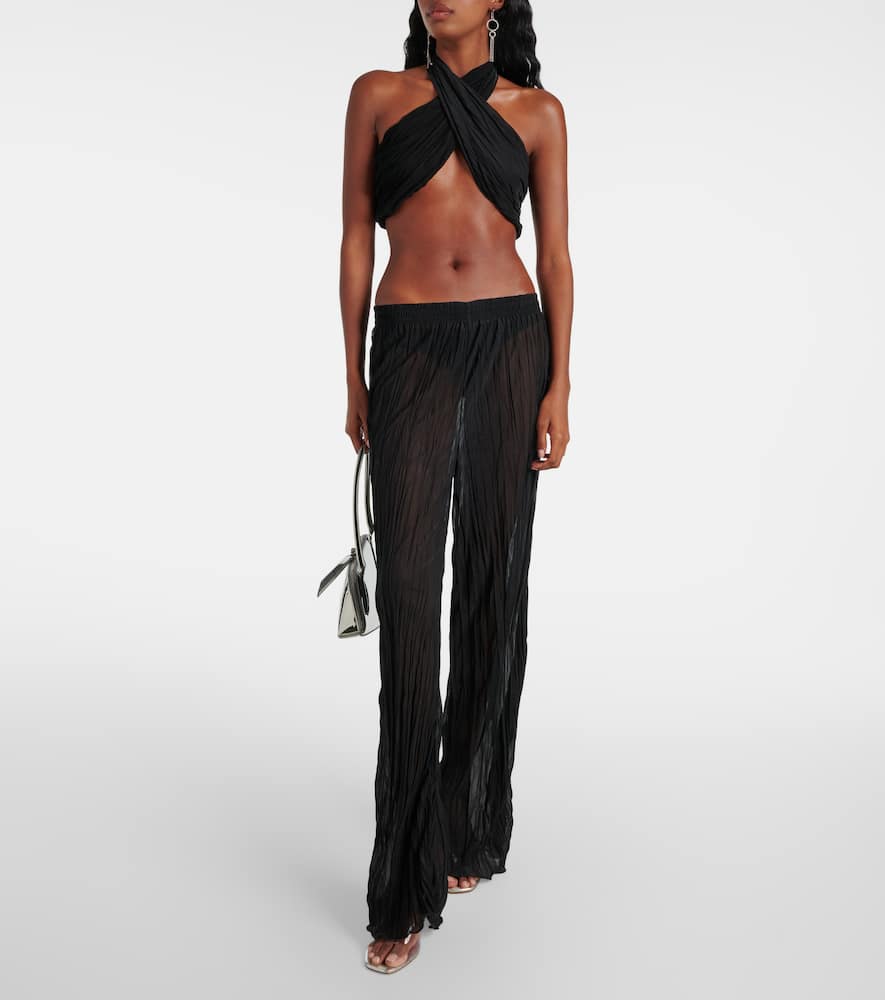 Aylin halterneck wrap top