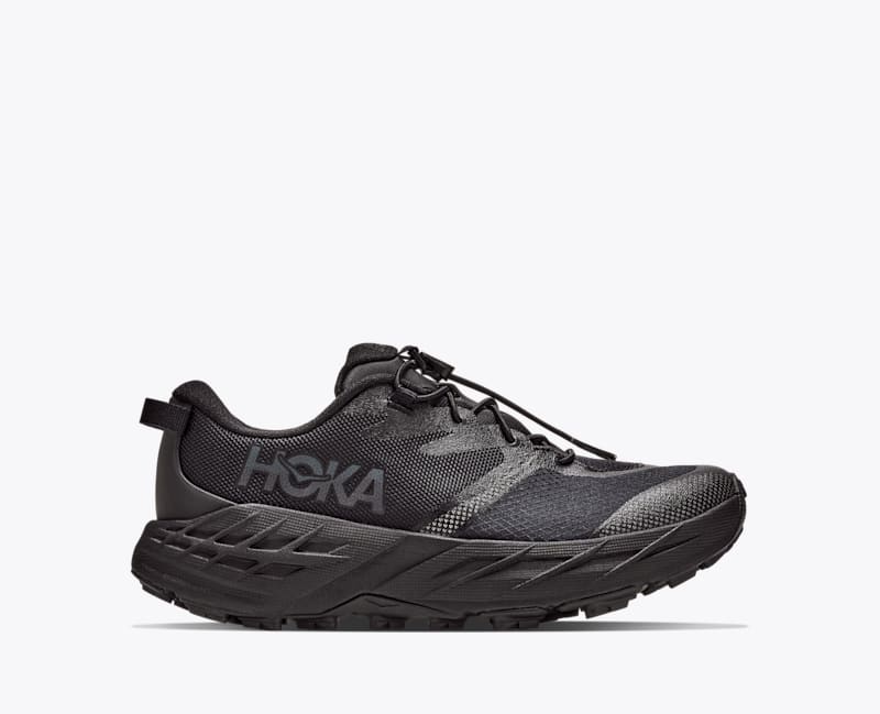 HOKA Speedgoat 7 Shoes in Black/Black