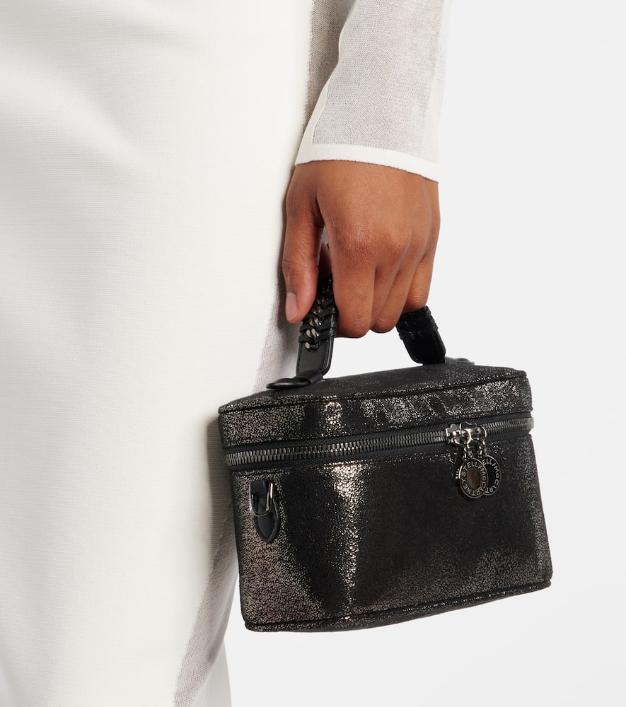 Falabella Mini metallic faux leather tote bag
