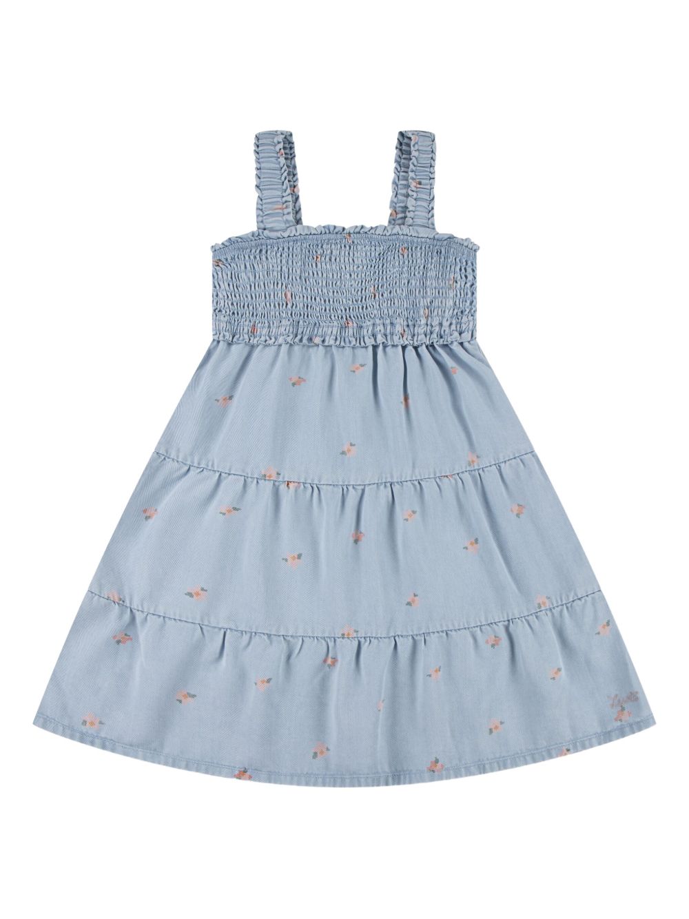 Levi's Kids smocked tiered dress - Blue