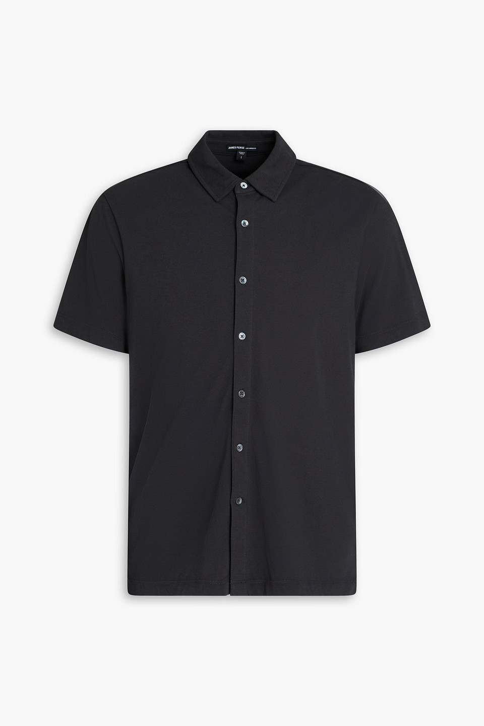 Cotton-jersey shirt - Black - 1