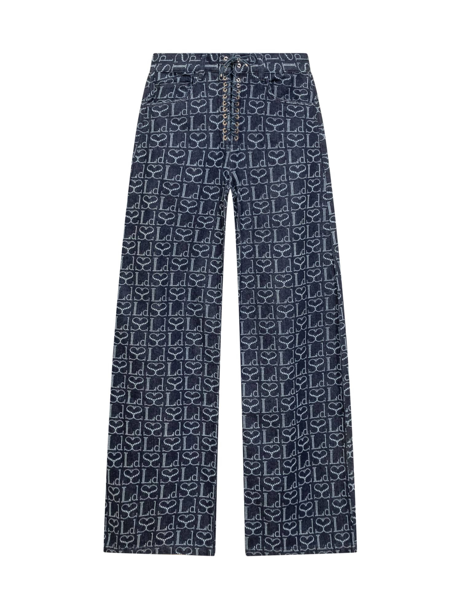 Laceup Jeans