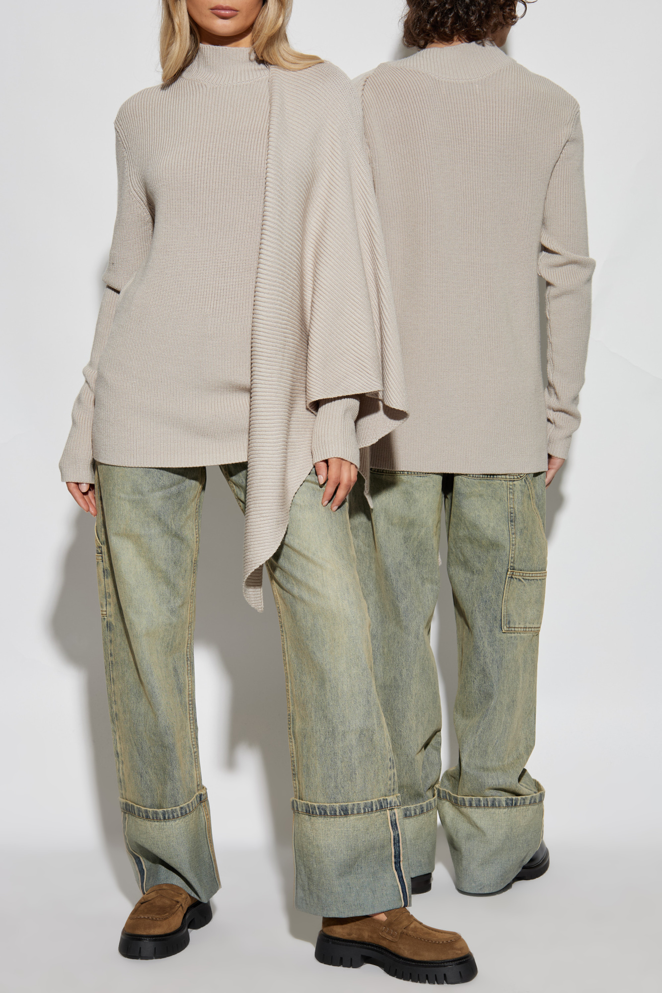 Wool Sweater, Unisex, Cream