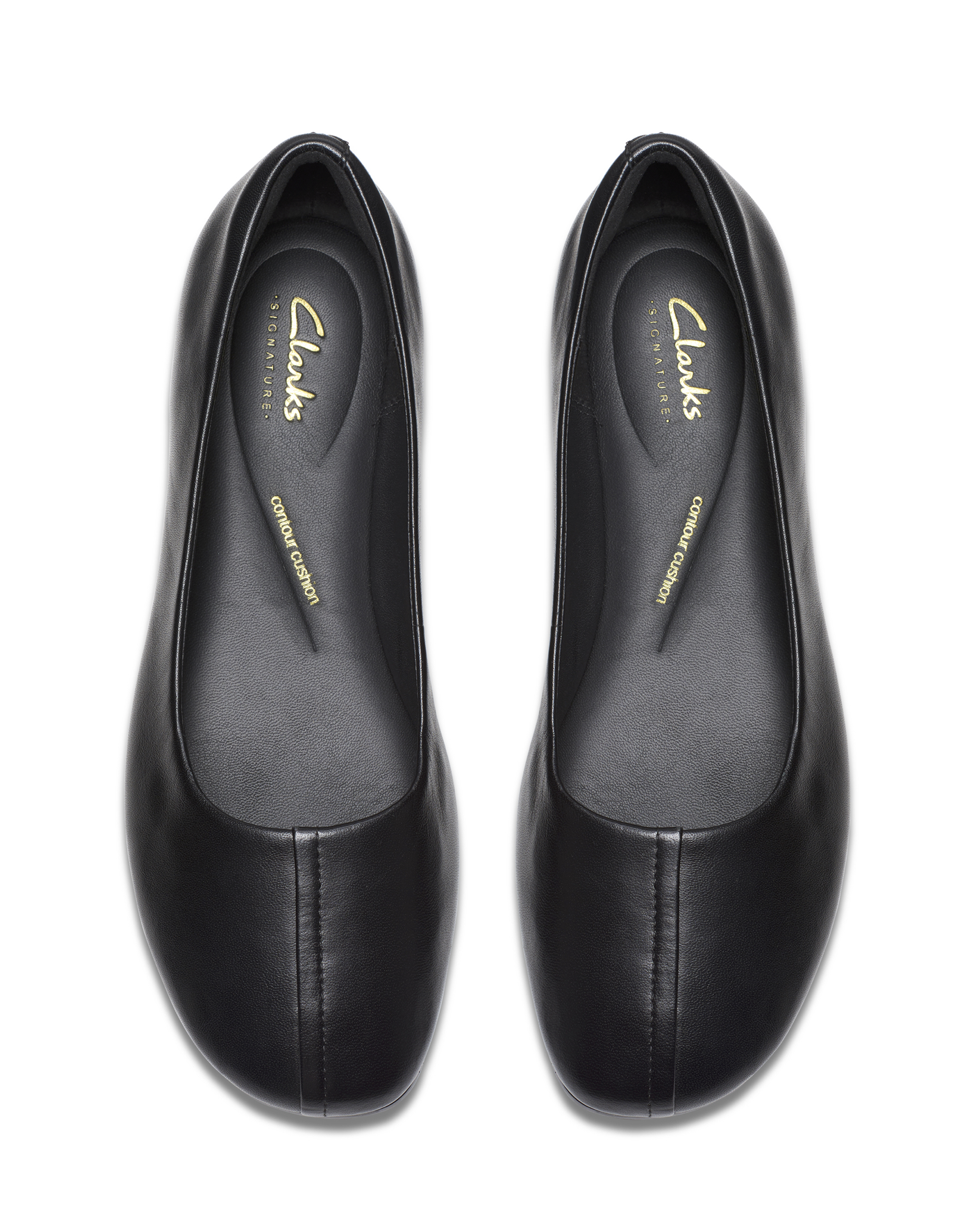 Clarks Livia Leather Ballerina D Fit