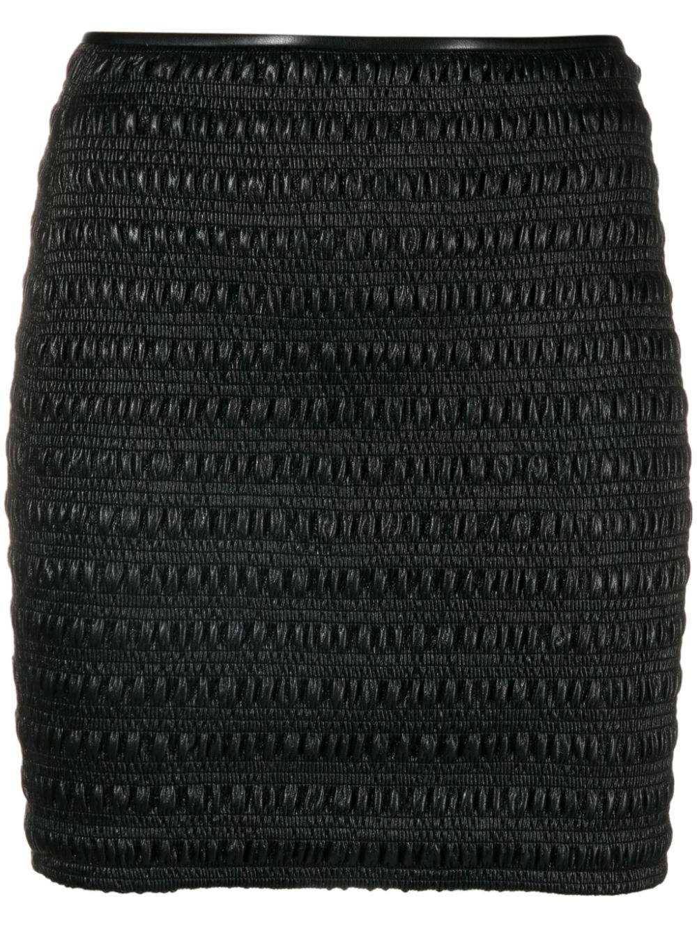 Ceara smocked mini skirt - Black