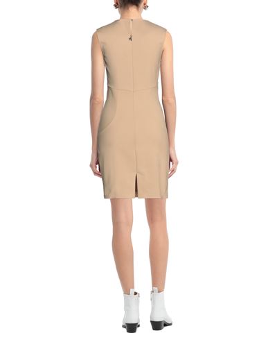 Woman Midi dress Sand Size 10 Cotton, Polyamide, Elastane