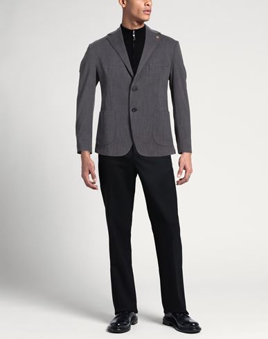 Man Blazer Charcoal Size 38 Cotton, Polyamide, Elastane
