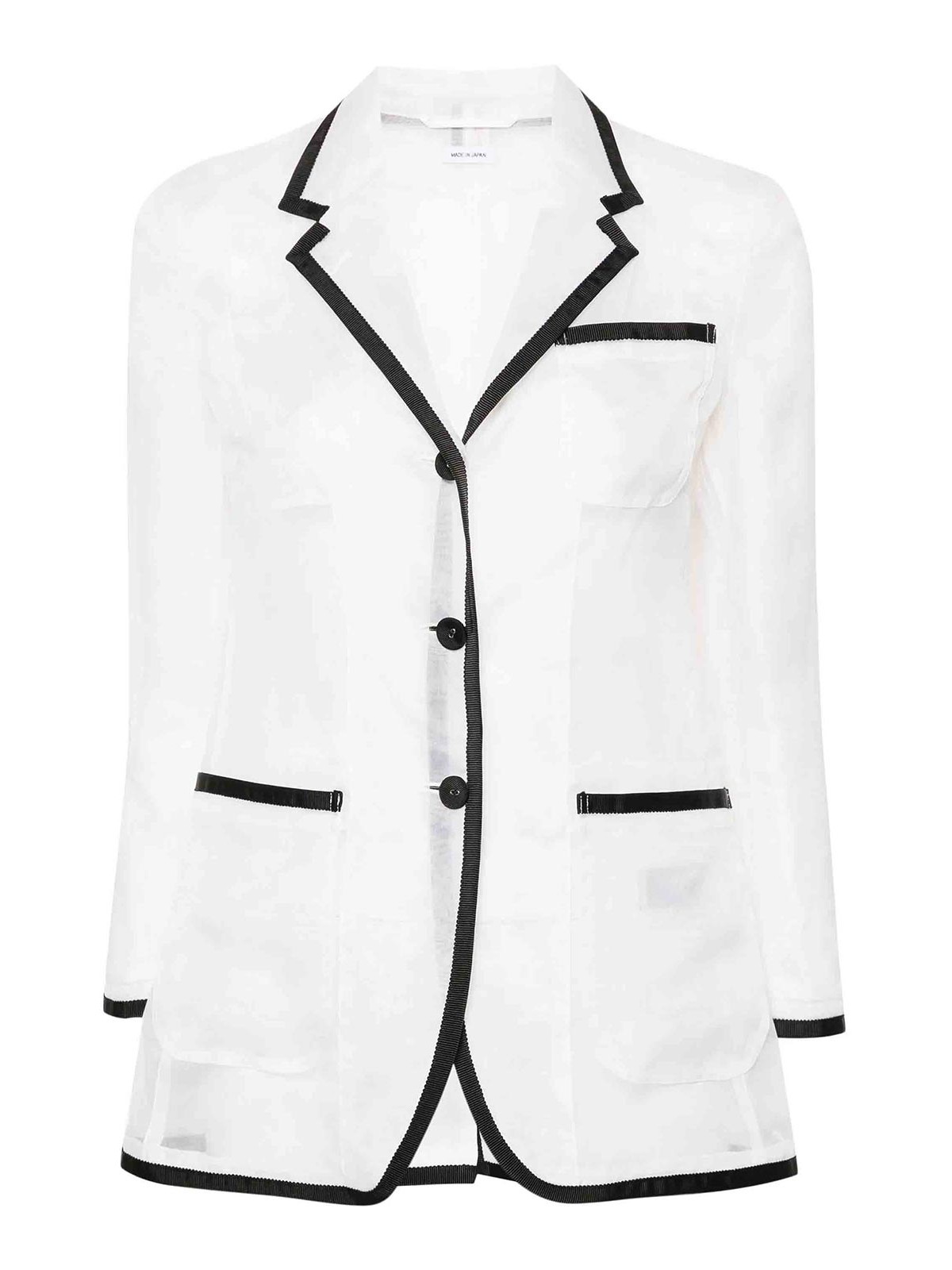 Semi-Sheer Organza Blazer
