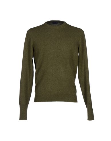 Man Sweater Military green Size 38 Cashmere
