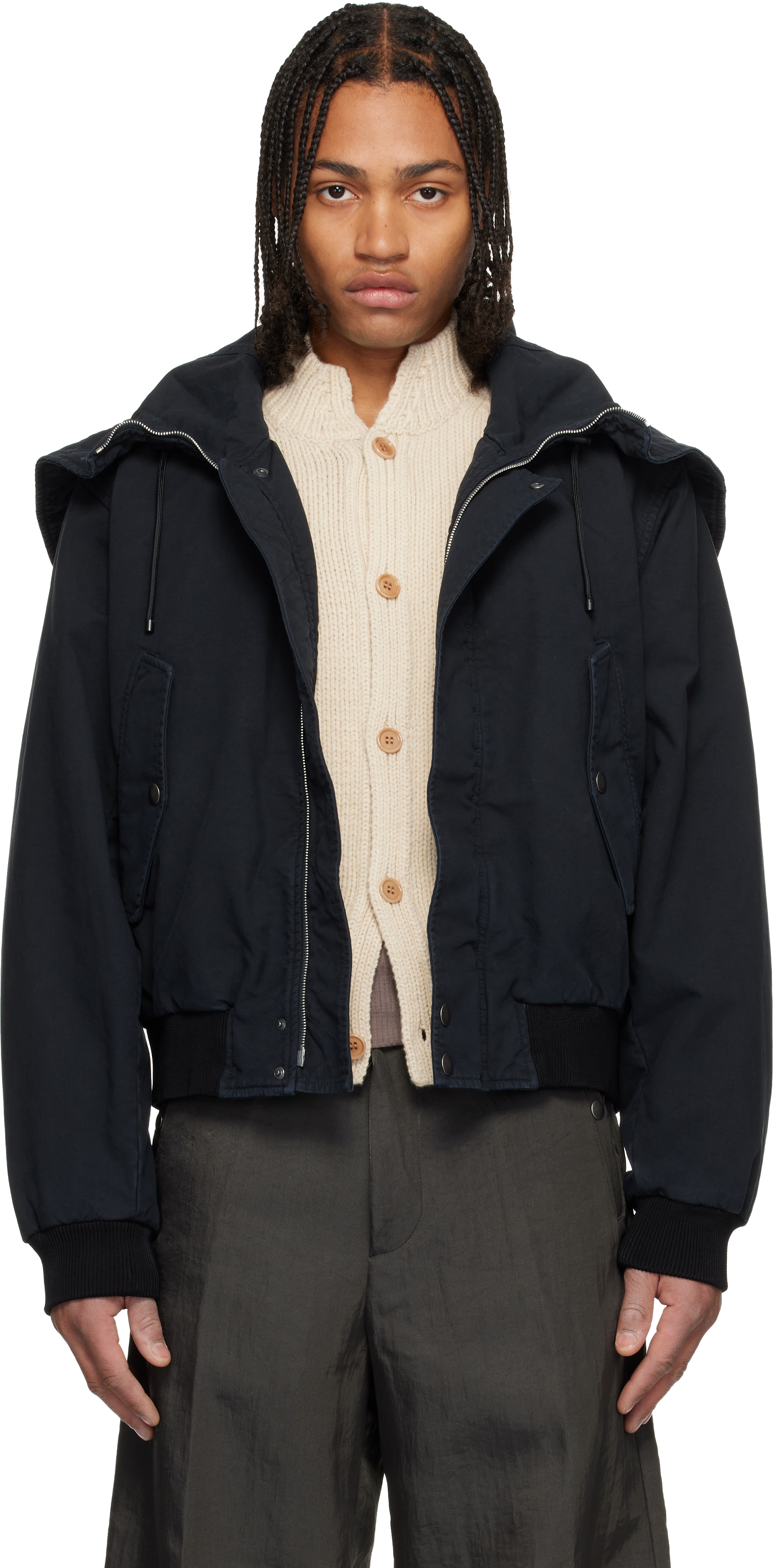 Navy Overdyed Jacket