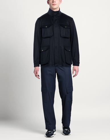 Man Coat Navy Size 36 Cashmere