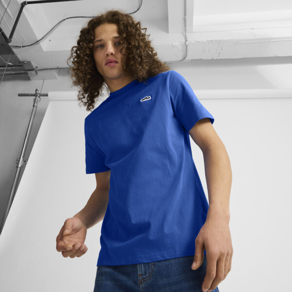 PUMA Suede Logo Men's T-Shirt in Blue