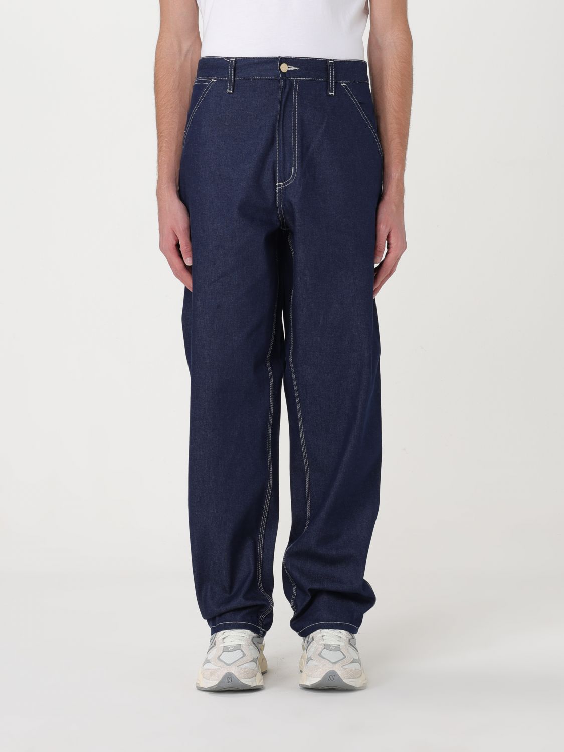 Pants Men color Blue