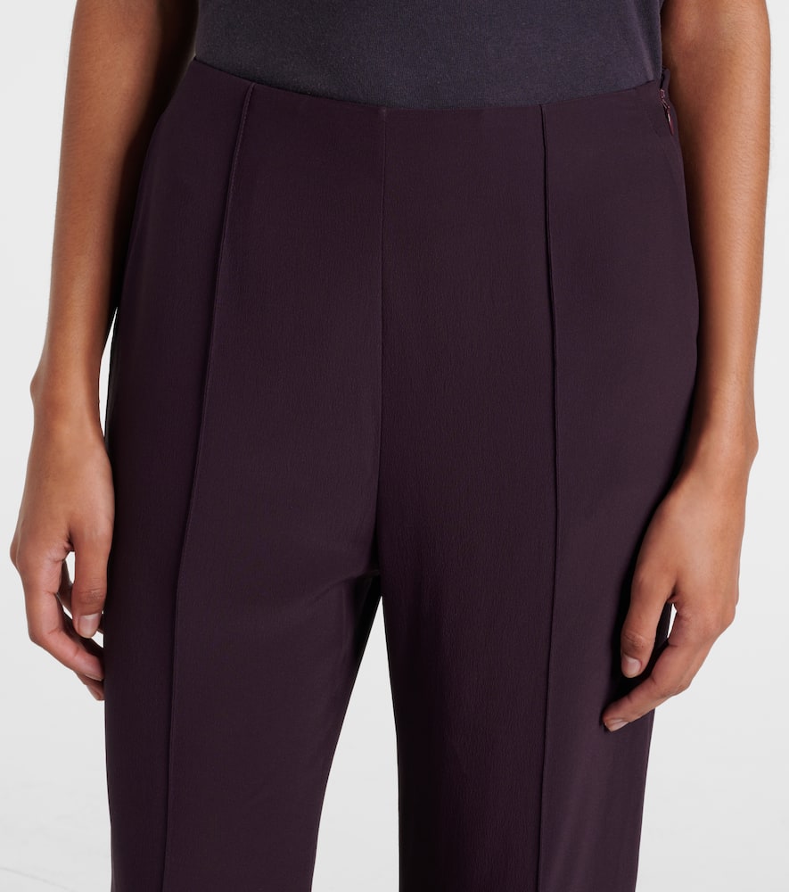 Chloé Crêpe satin flared pants