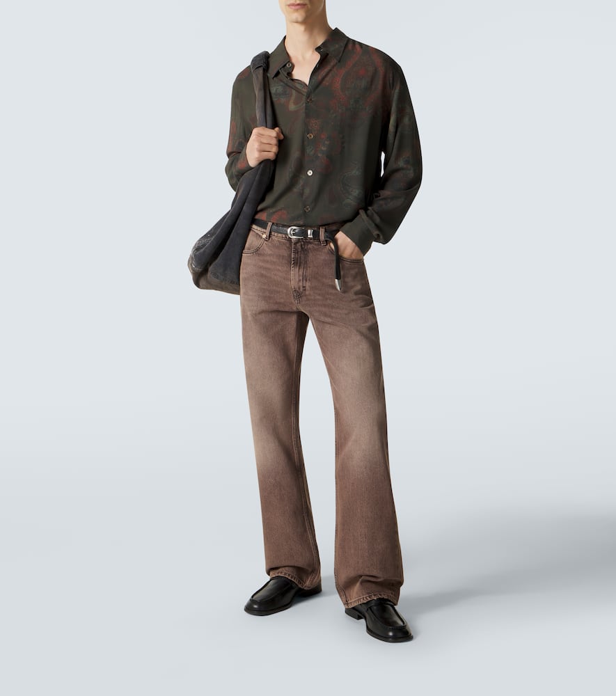 Carlston faded straight jeans