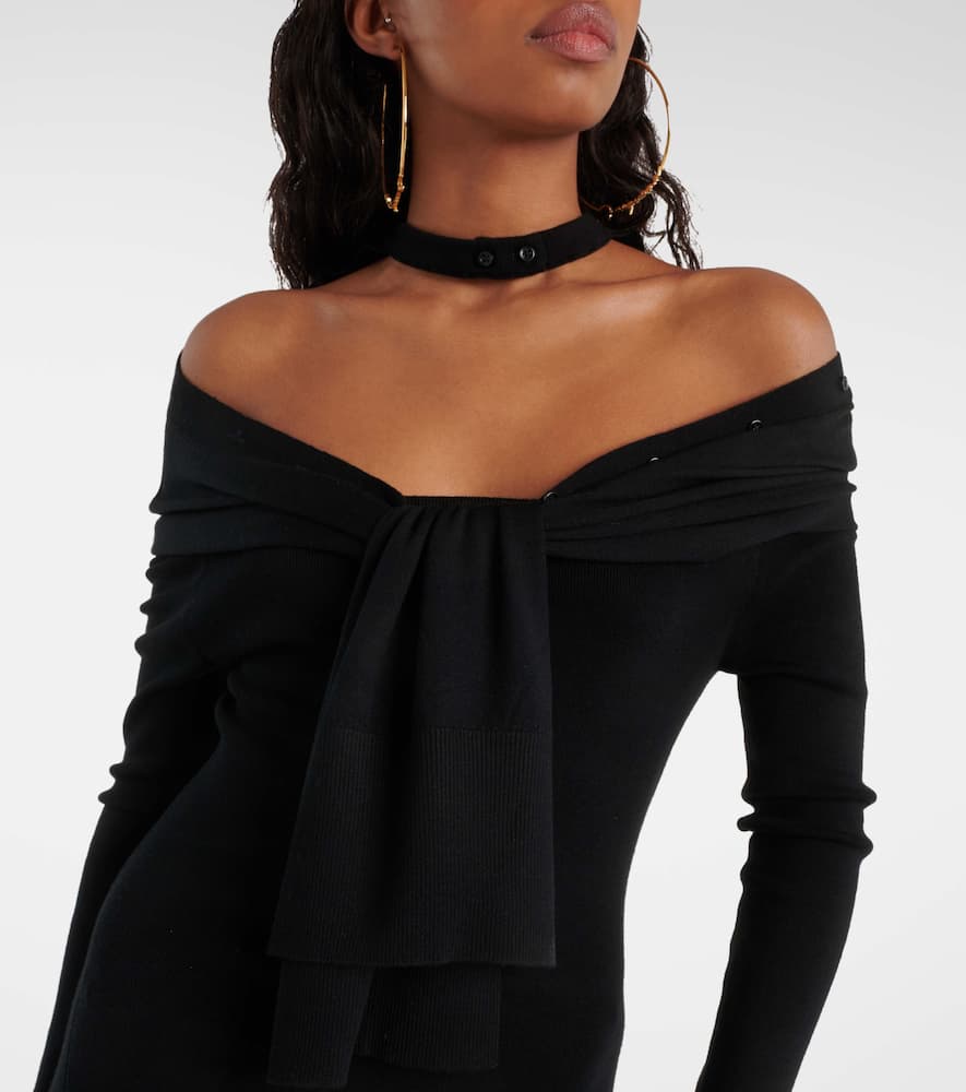 La robe Doble wool-blend midi dress
