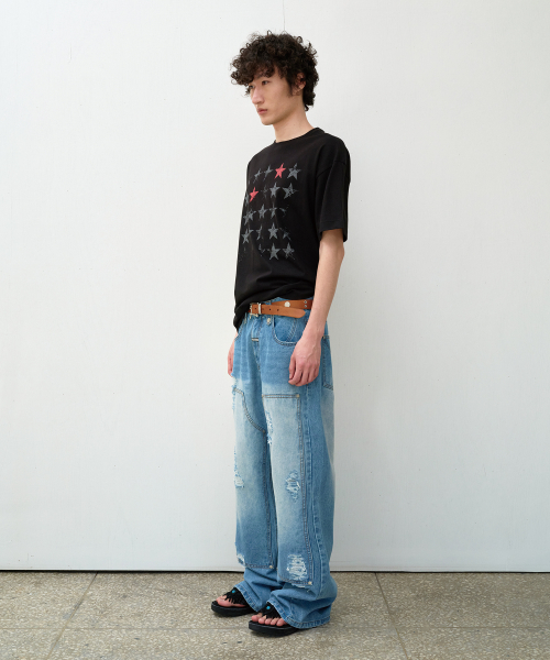 FADED STAR TEE BLACK