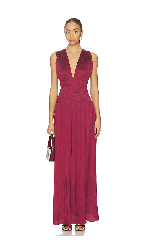 Ulla Johnson Tasneem Gown in Burgundy. 00. Also