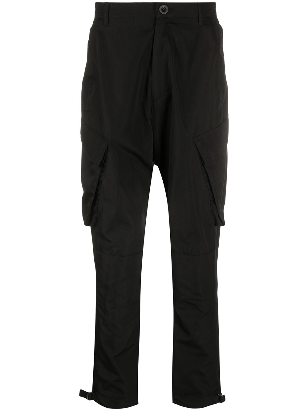 Tapered cargo trousers - Black