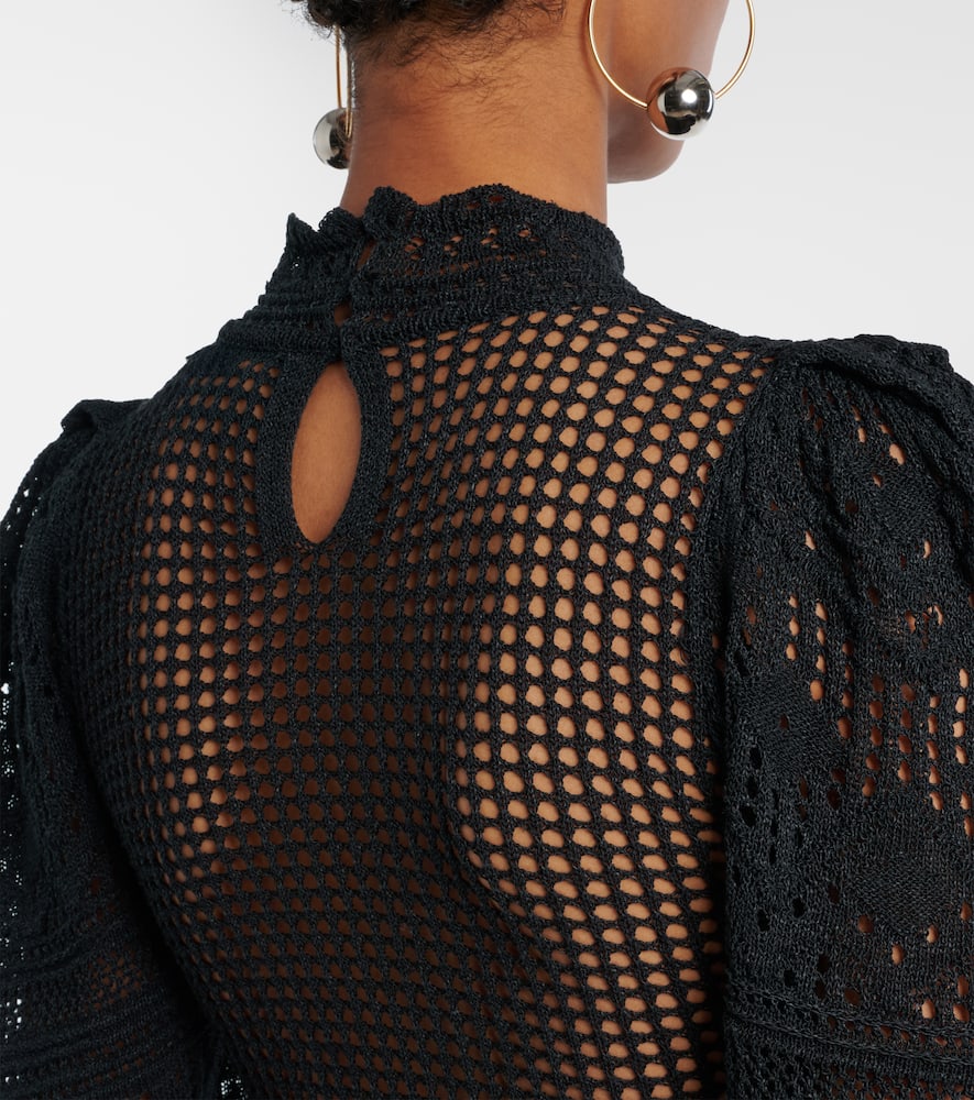 Dione open-knit maxi dress