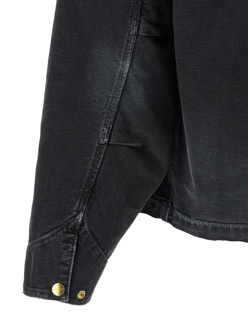 Black Shirt Collar Jacket