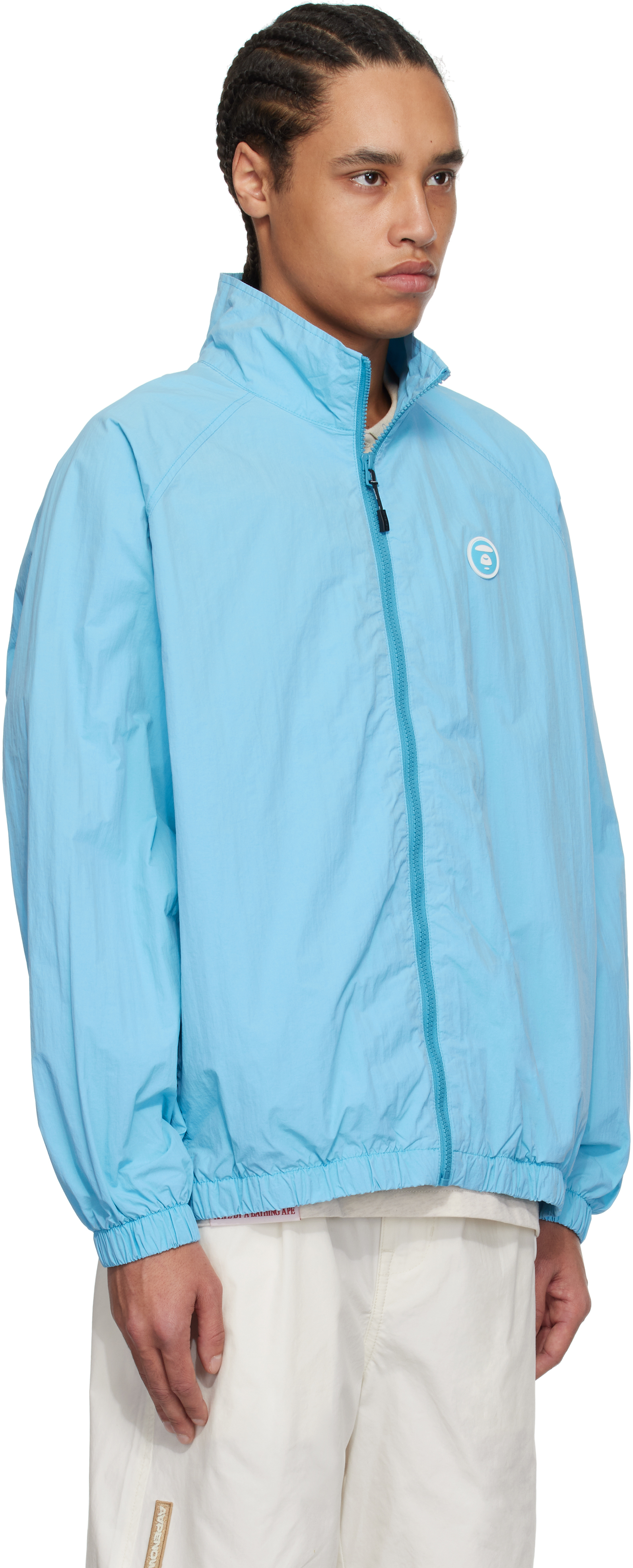AAPE by A Bathing Ape Blue 'AAPE Now' Light Weight Jacket