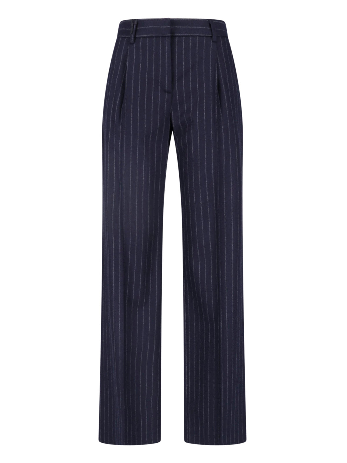 Wool-Cashmere Tailored Trousers with Stretch