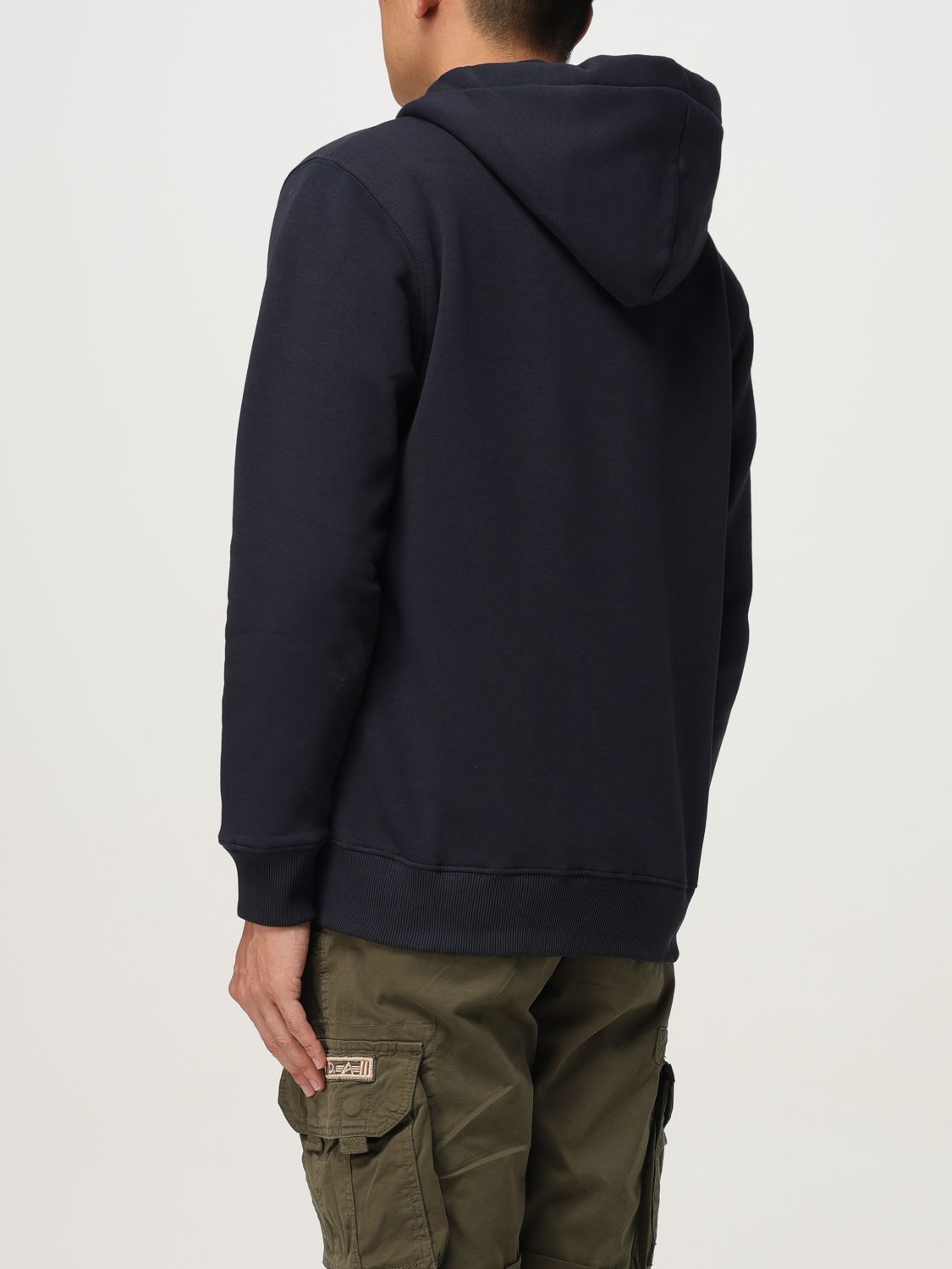 Logo-print hooded jacket - Grey