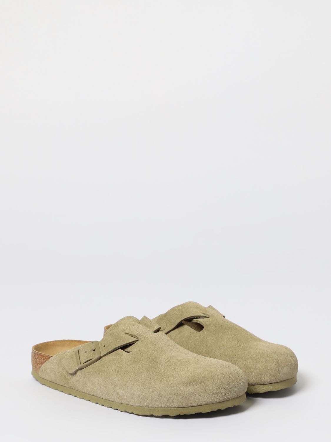 Boston suede slippers - Green