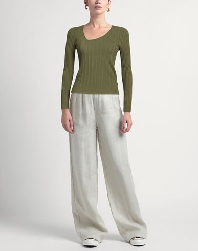 Woman Sweater Military green Size M Viscose, Polyester