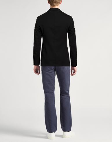 Man Blazer Black Size 36 Virgin Wool, Elastane