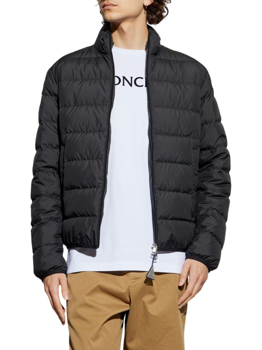 Black Quilted Regular Jacket