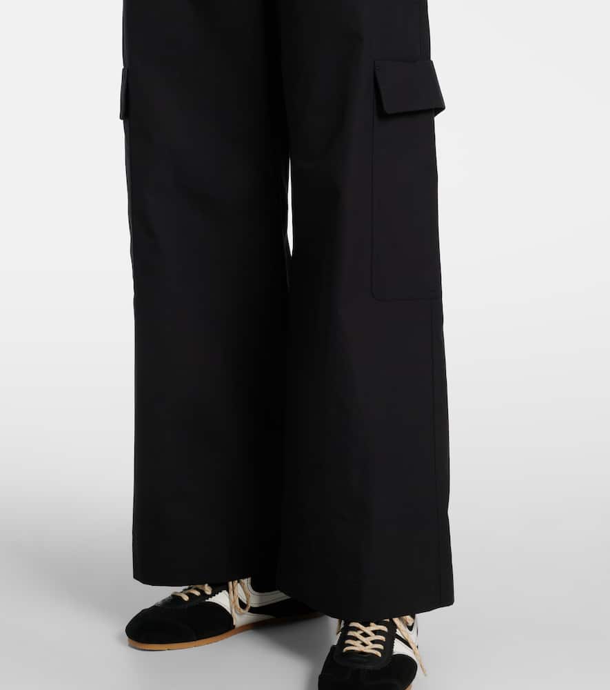 Gloria high-rise cotton cargo pants