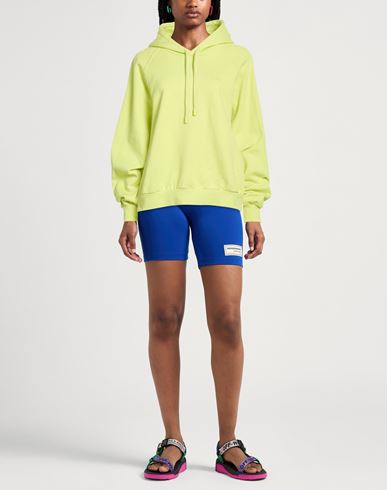 Woman Sweatshirt Lime green Size L Organic cotton