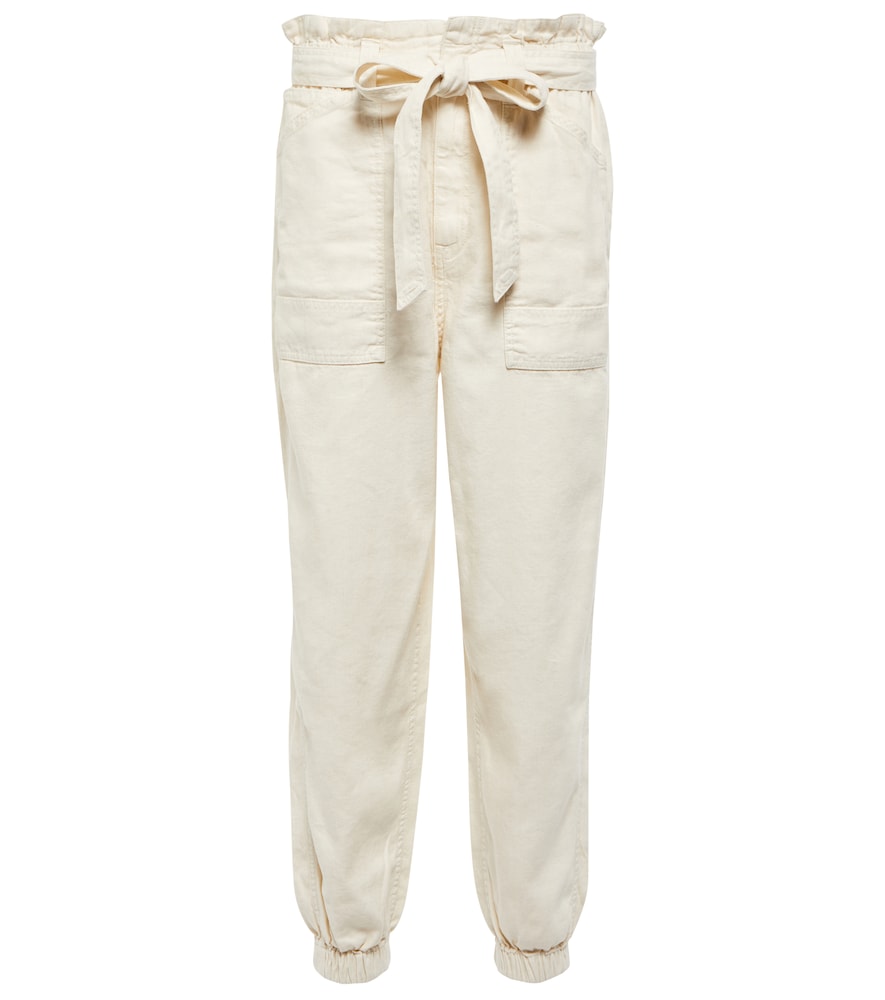 Linen and cotton jeans
