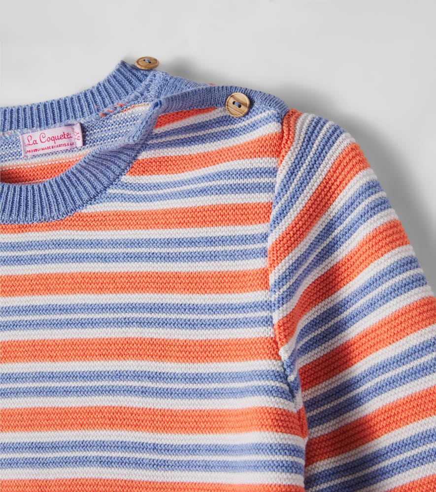 Bromo striped cotton sweater