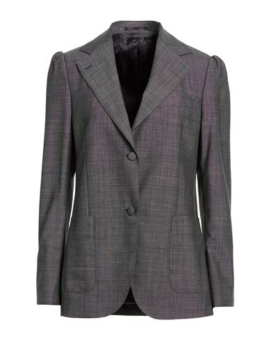 Officine Générale Woman Blazer Charcoal Size 10 Wool