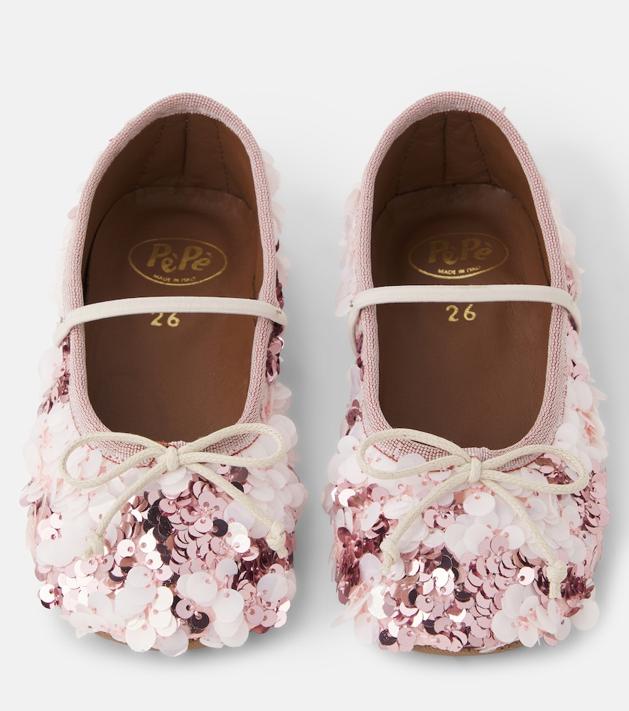 PèPè Sequined ballet flats