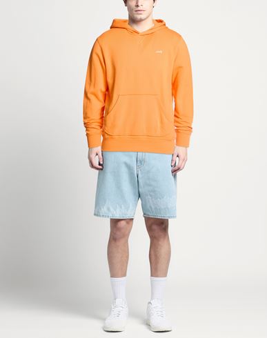 Man Sweatshirt Orange Size M Cotton