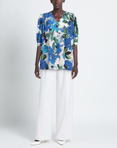 Woman Shirt Bright blue Size S Polyester, Elastane