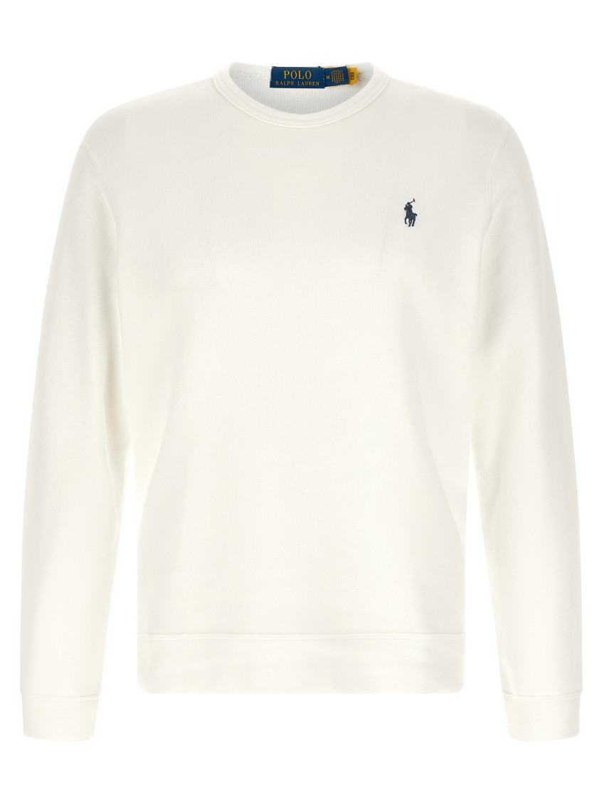 White Loopback Cotton Sweatshirt