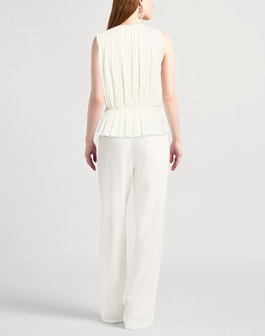 Woman Top Off white Size 4 Acetate, Silk
